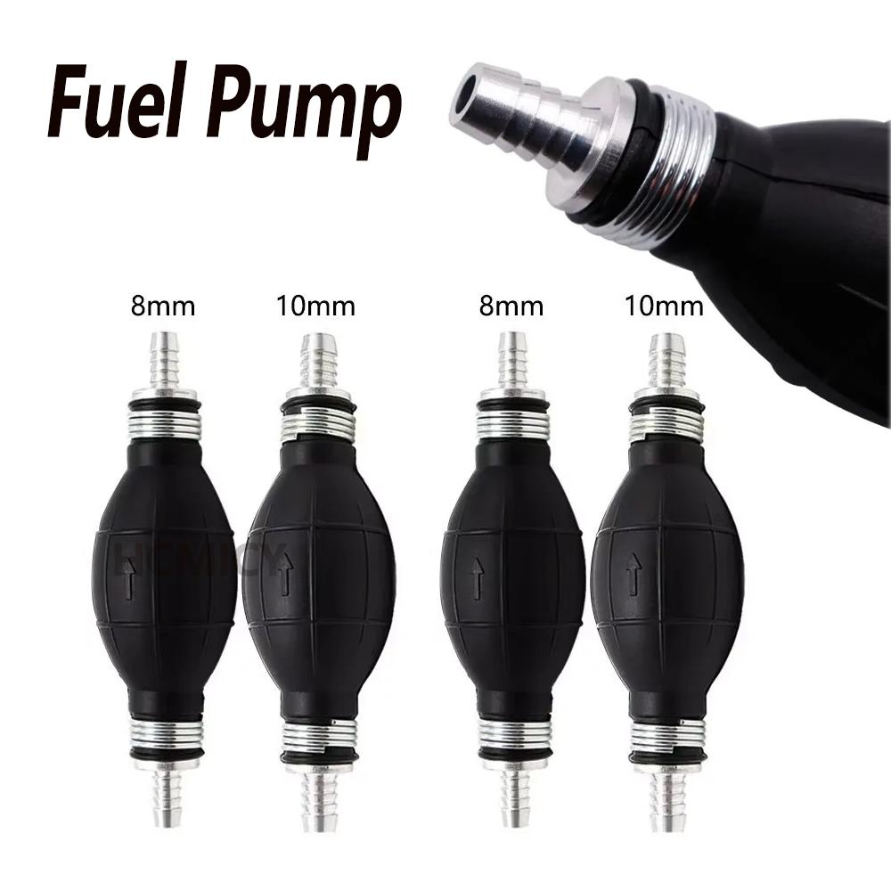 8mm/10mm Universal Fuel Pump Rubber Manual Liquid Oil Transfer Pump Hand Manual Oil Pump Primer Bulb for Car Motorcycle Boat