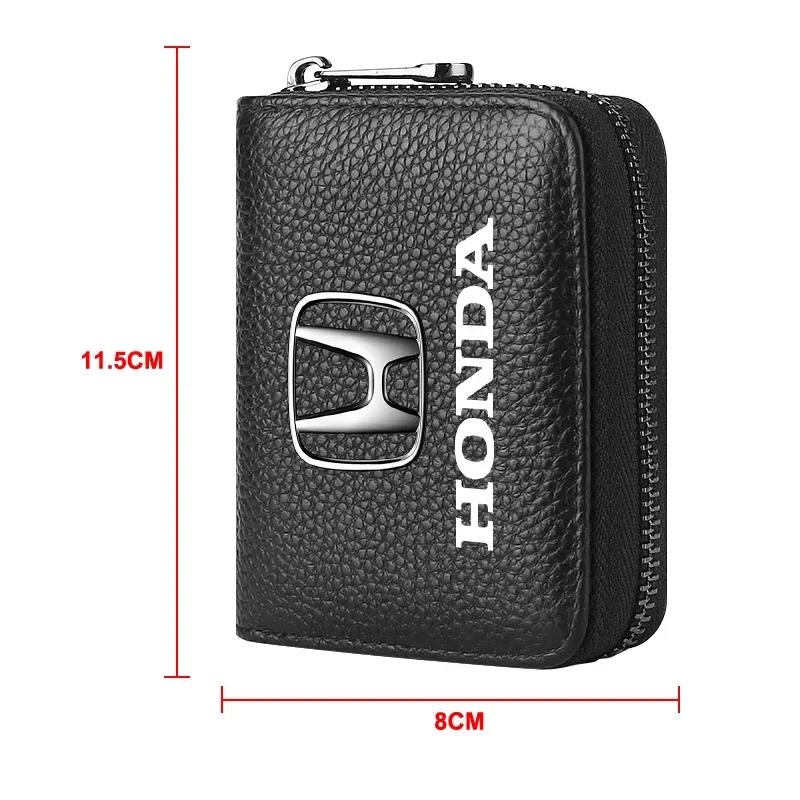 Car Hot XR Car Driver License Holder Leather Card Bag ID Credit Card Wallet For Honda Civic XR-V HR-V City Accord Odyssey Spir