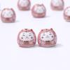Ceramic Laifu Lucky Cat Color Cat Bracelet Pendant Vertical Hole Color Cat Beaded Pendant Accessories Dharma Cat Accessories