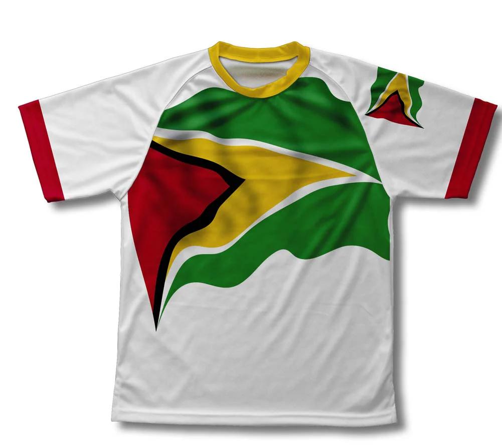 Fashion Guyana Flag Graphic T Shirts Maillot Football Summer Casual 3D Print Mens Sports Jersey Loose Quick Dry Breath Tees Tops