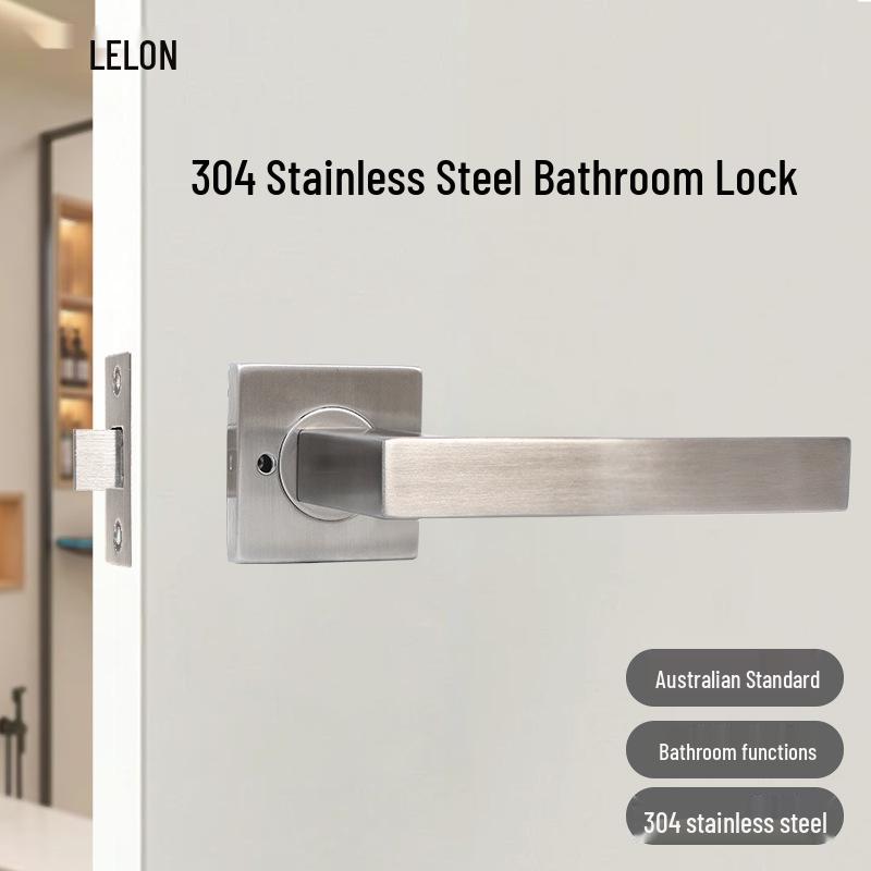 304 Stainless Steel Bathroom Privacy Lock for Universal Single Latch Doors