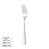 Stainless Steel Long Handle Dinner Fork Korean Rainbow Fork Hotel Restaurant Party Supplies Dinnerware Steak Fork