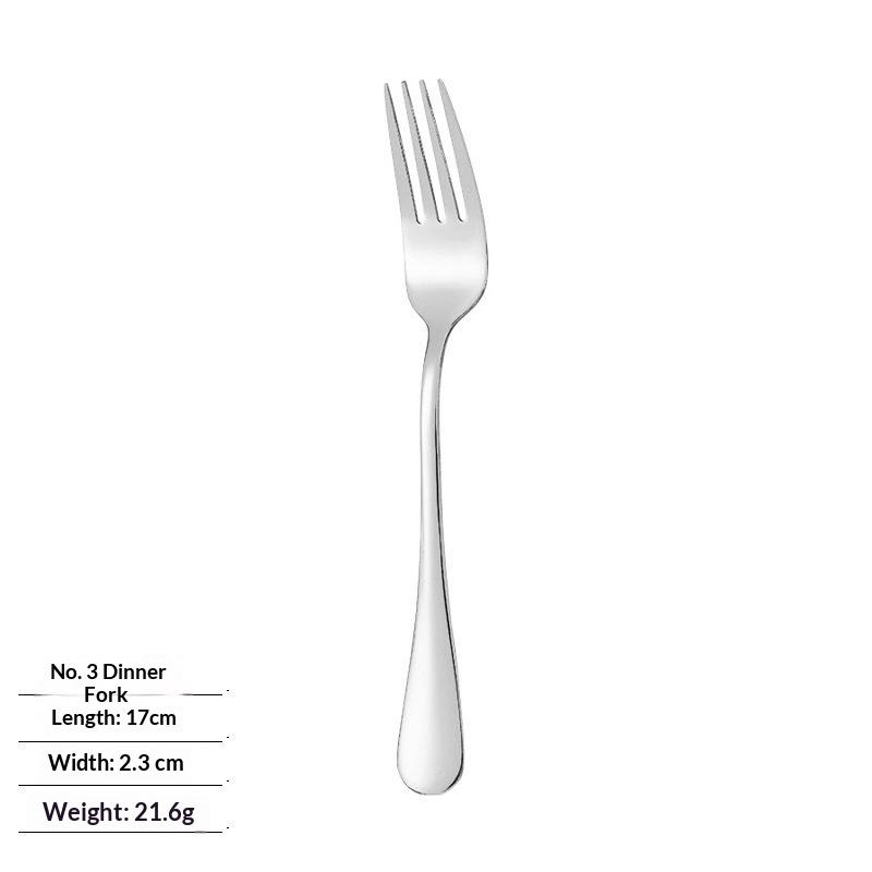 Stainless Steel Long Handle Dinner Fork Korean Rainbow Fork Hotel Restaurant Party Supplies Dinnerware Steak Fork