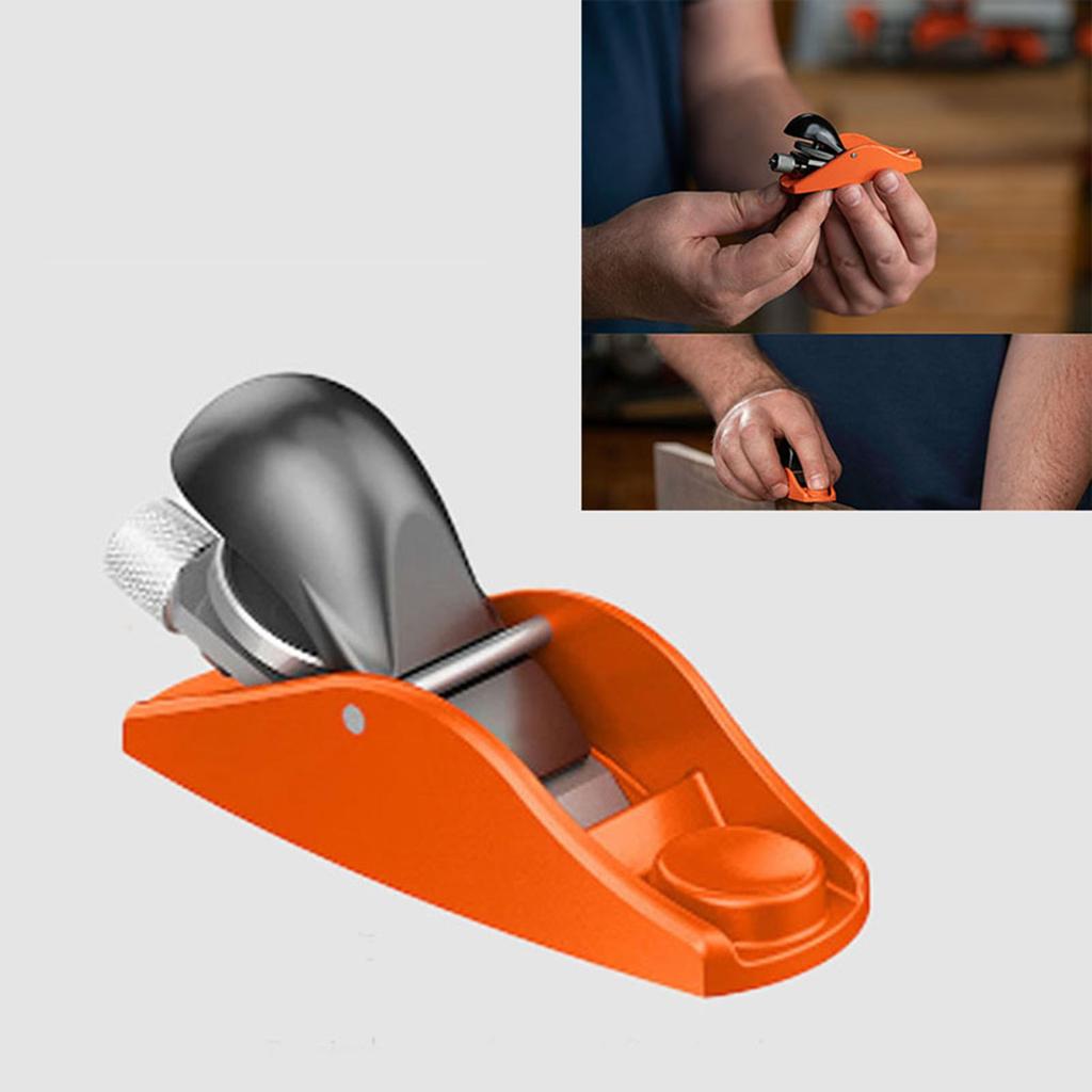 3.5in Mini Wood Planer Adjustable Cutting Depth Multifunctional Hand Planer for Trimming Polishing