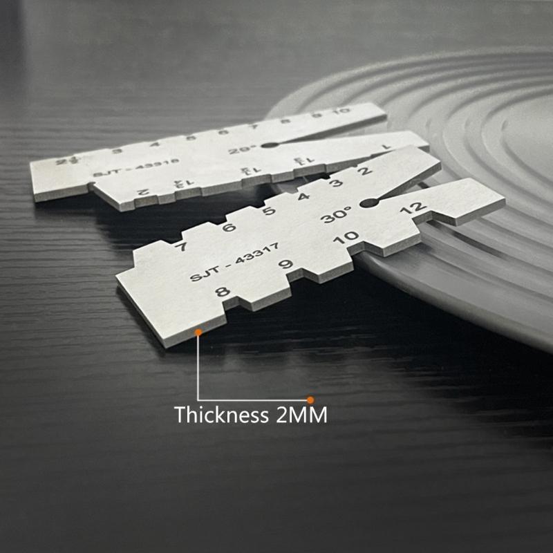 29/30 Degree Stainless Screw Angles Template Gage Thread Gauge Grinding Gage Inspection Tool Angles Measuring Gauge