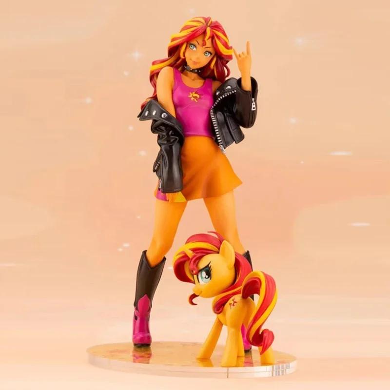 My Little Pony Bishoujo Anime Figure Applejack Fluttershy Mikuo Statue Rainbow Dash Bishoujo Rarity Figurines Doll Gift Toy