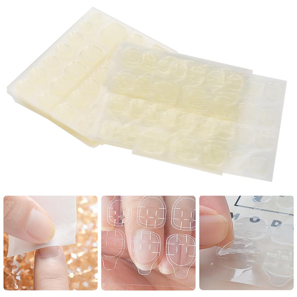 30 Sheet Nail Art Fake Nail Adhesive Tabs Waterproof DoubleSided Nail Tape for Home Salon