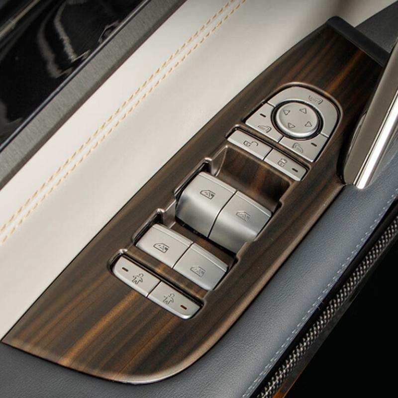 Capa do Painel de Botões do Interruptor de Elevação do Vidro da Porta do Apoio de Braço Interno Para BYD Tang EV/DM 2022 2023 Acessórios de Estilo de Carro ABS