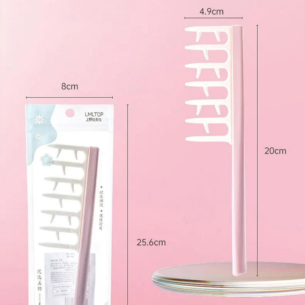 Antler Shape Hair Seam Comb Shaggy Hair Styling Tool Hairdressing Comb for Thick, Curly, Wavy or Long Hair Styling Accessories