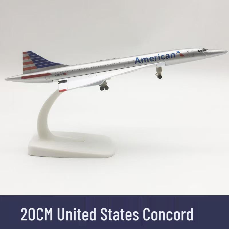 1:200 Scale Air France-British Airways Concorde Alloy Model - Civil Aviation Collectible Gift