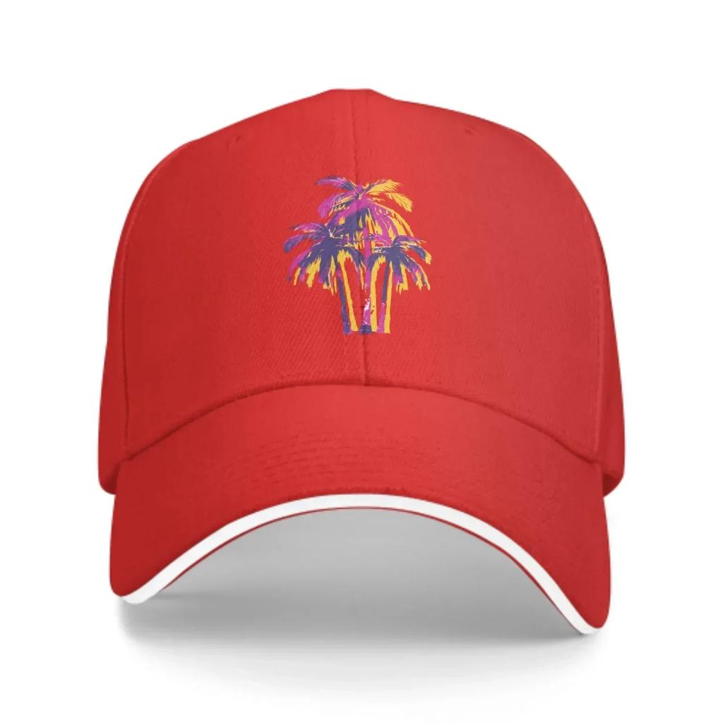 Tropical Palm Baseball Caps Fashion Casquette for Unisex Women Adjustable Casual Trucker Hats for Sports Outdoor Activities