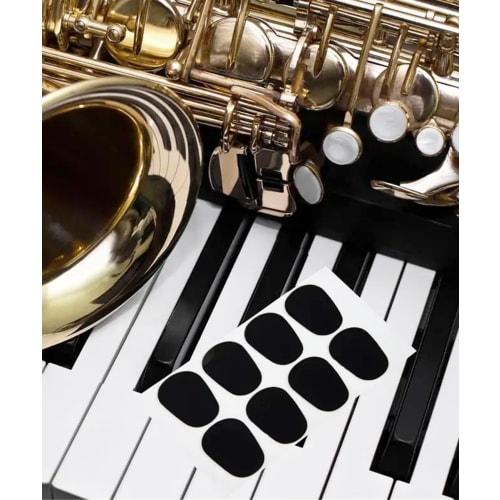 Latikaly Mouthpiece Patches, 40-Pack, Saxophone Mouthpiece Cushions, Alto Saxophone Mouthpiece Pads, Durable and Practical Rubber Cushions for Protect