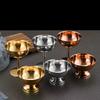 304 Stainless Steel Retro Footed Dessert Cup Luxury Ice Cream Bowl Hotel Restaurant Cocktail Pudding Cup Tableware