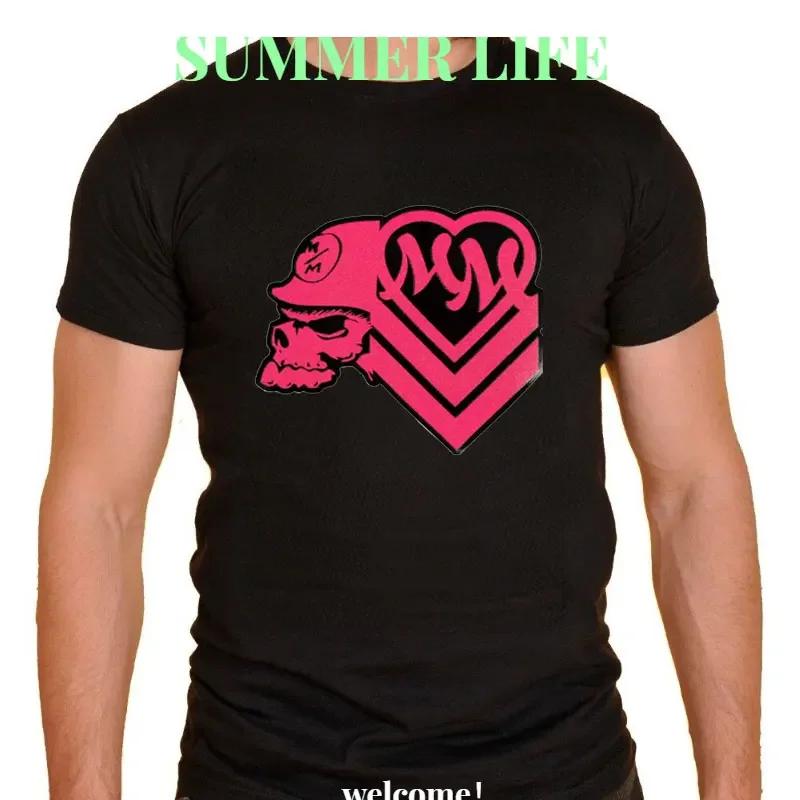 T-shirt con Teschio Metal Mulisha Harajuku Army 100 Guaran Abbigliamento Uomo Moda Manga Blusa Donna 2023 T-shirt Donna Y2k Grafica