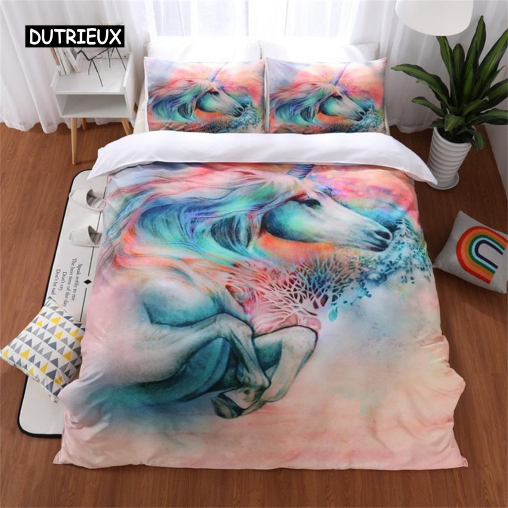 Bohemian Elephant Bedding Set Microfiber Exotic Ethnic Style Wildlife Animals Duvet Cover for Bedroom Decoration Women Men Kids