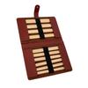 Double Pointed Head Knitting Needle 20cm Long Straight Wood Knitting Needle Set with Case for Knitting Weaving Project