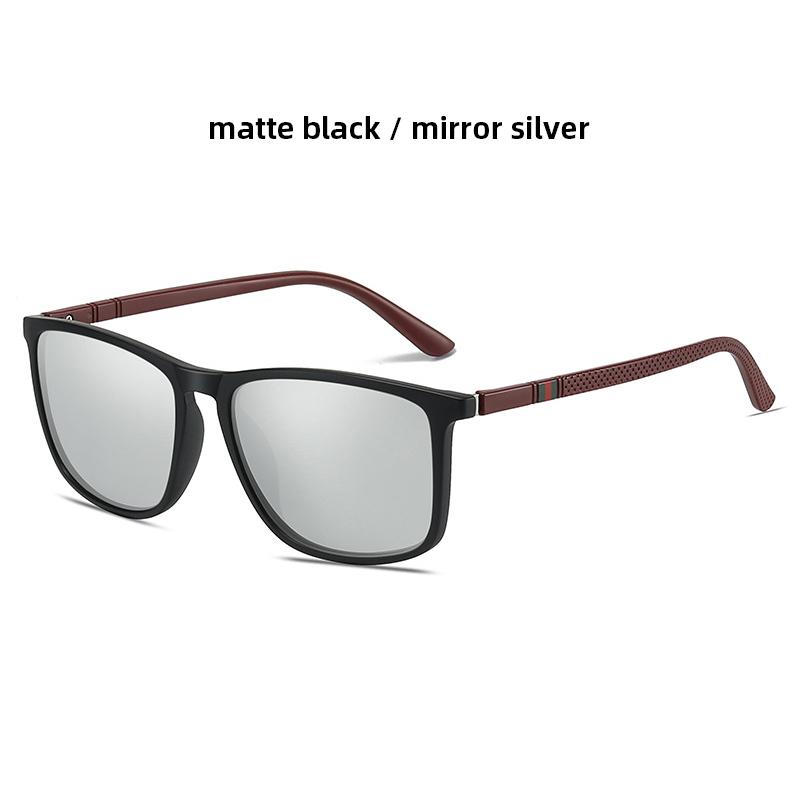 High Quality TR90 Sunglasses Men Square UV400 Vintage Designer Sun Glasses With Box