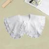 Large Lapel Women False Collar Half Shirt Style Double Layer Collar Detachable Collar  Sweater