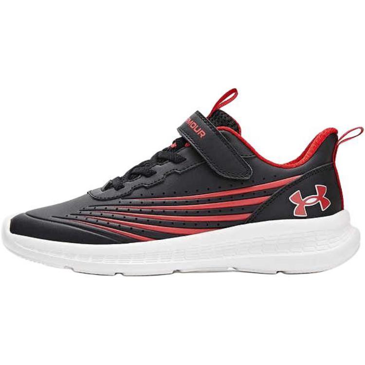 Under Armour Kids Comfortable Running Shoes Series Soft Comfortable Low Top Running Shoes Kids Sneaker Black Red 2441106-600