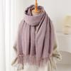 Fashion Thousand Birds Plaid Long Autumn And Winter Warm Scarf Women'S Shawl Versatile Commuter Fringed Imitation Cashmere Scarf