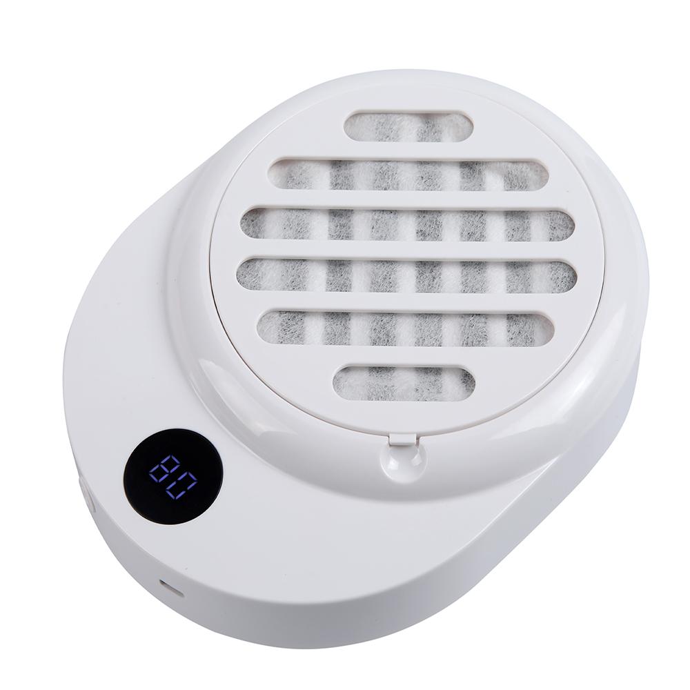 USB Rechargeable Manicure Nail Vacuum Cleaner Strong Suction Nail Dust Collector Portable Nail Art Vacuum Dust Cleaner