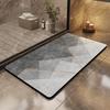 Silt Mold Absorbent Bath Mat, Bathroom Floor Absorbent Foot Mat, Dirt-resistant and Slip-resistant Floor Mat