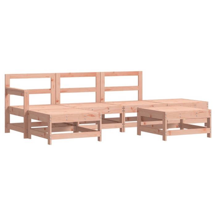 VidaXL Salon de Jardin avec Coussins 6 pcs, Canapés avec Dossier et Accoudoir, Ensemble de Meubles avec Table Basse Patio 3185911