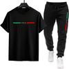 Jogging Sports Casual Quality Daily Men's Tracksuit Summer Outdoors Single Piece Versatile Short-sleeved T-shirt and Sport Pants