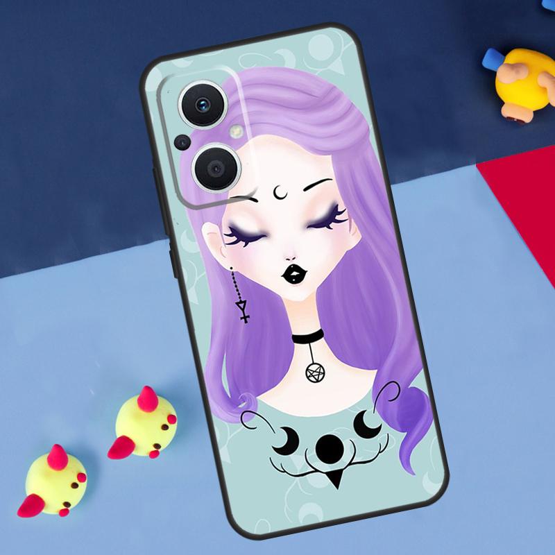 Girly Pastel Witch Goth For OPPO Reno 14 13 12 11 10 Pro 11F 12F 13F 14F 7 8 Lite 8T OPPO Find X9 X5 X6 X8 Pro Case