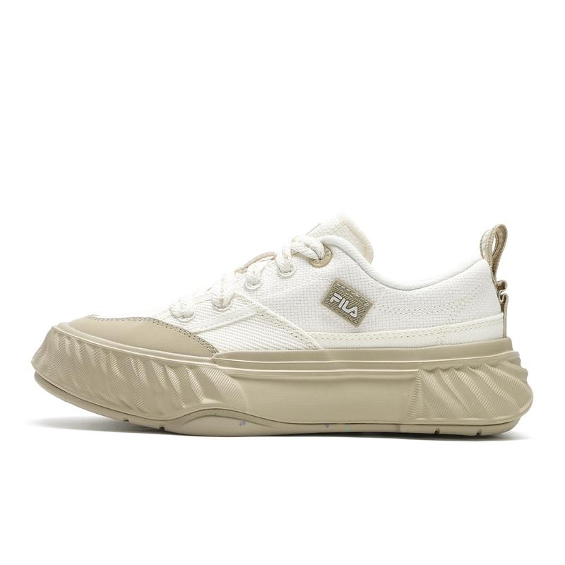 New FILA Fosso Abrasion Resistant Low top Canvas Shoes Women's Milk White F12W432308FGD