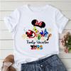 2025 Disney Trip Graphic T-shirt Mickey Minnie Mouse Printed T Shirts Women Short Sleeve Clothing Fashion Female Streetwear Tops