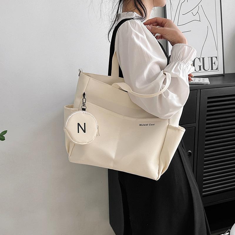 

Waterproofed Women s Handbag Shoulder Crossbody Bags Oxford Tote Bag for Student Ladies Female Handbag Bolsa Bolsas Para Mujeres бежевий