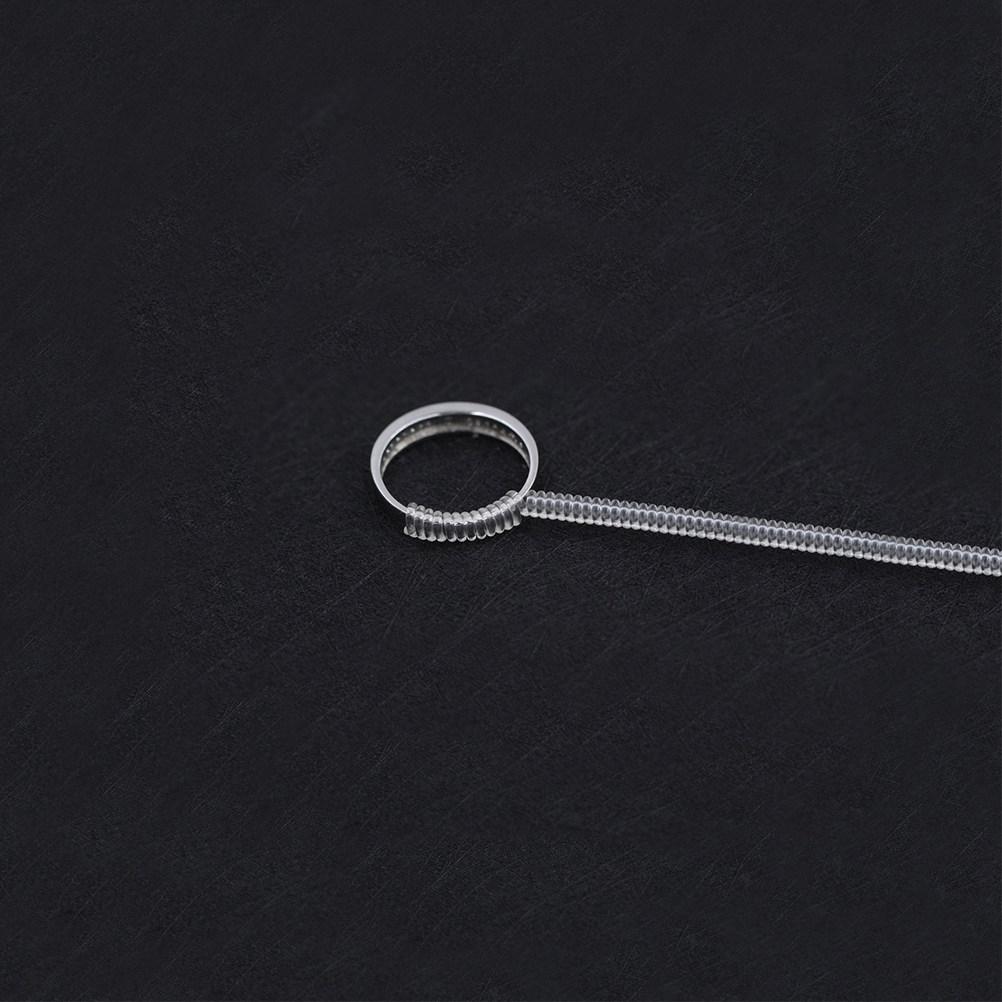 15Pcs Spring Ring Adjusters Transparent Elastic Tighteners for Jewelry Rings Resizing Tool Prevent Slippage Rotation Loss Women