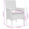 Vidaxl 3-Cz. Garden Furniture Set With Cushions, Black, Poly Rattan