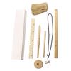 Perçage du bois pour faire du feu Amélioration Double tube de forage Outils de feu d'extérieur Survie Bois Rendre facile à utiliser