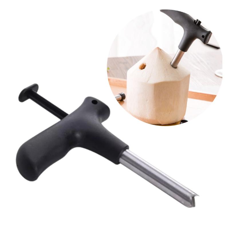 

Инструмент Открыватель Кокос Нержавеющая Сталь Сверло Прорезать Отверстие Инструмент Фрукт Пуншер Скорлупа