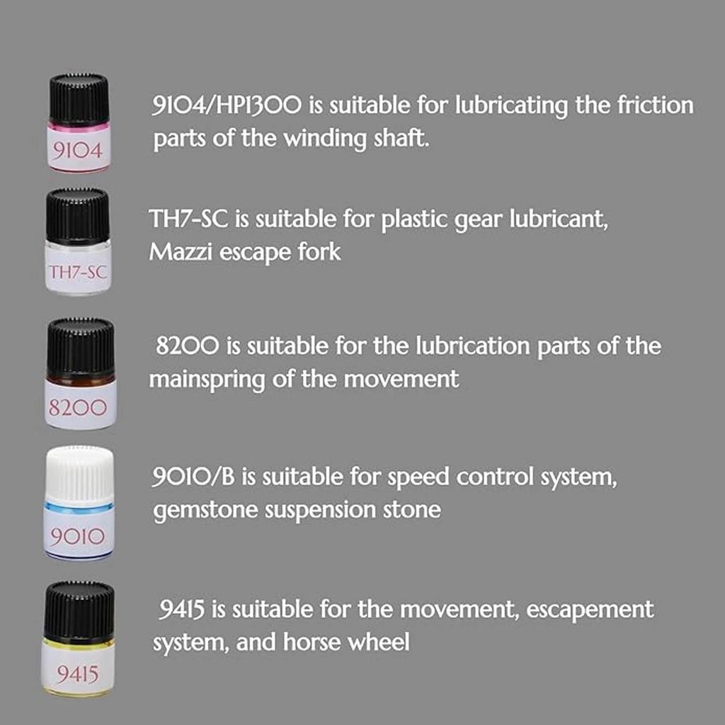 Watch Repair Tool 9010B Swiss Watch Oil 9104/TH7 Movement Maintenance Oil 8200 Clockwork Oil 9415 Lubrication