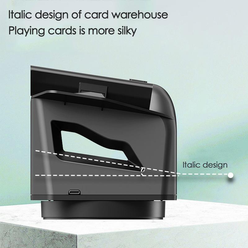 Автоматична машина для тасування та роздачі карт 2-в-1 Електричний роздавач карт для покеру Пристрій для тасування 4000mAh Сенсорний дилер