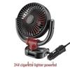 USB-Charged Rear Seat 12V Car Fan with Light
