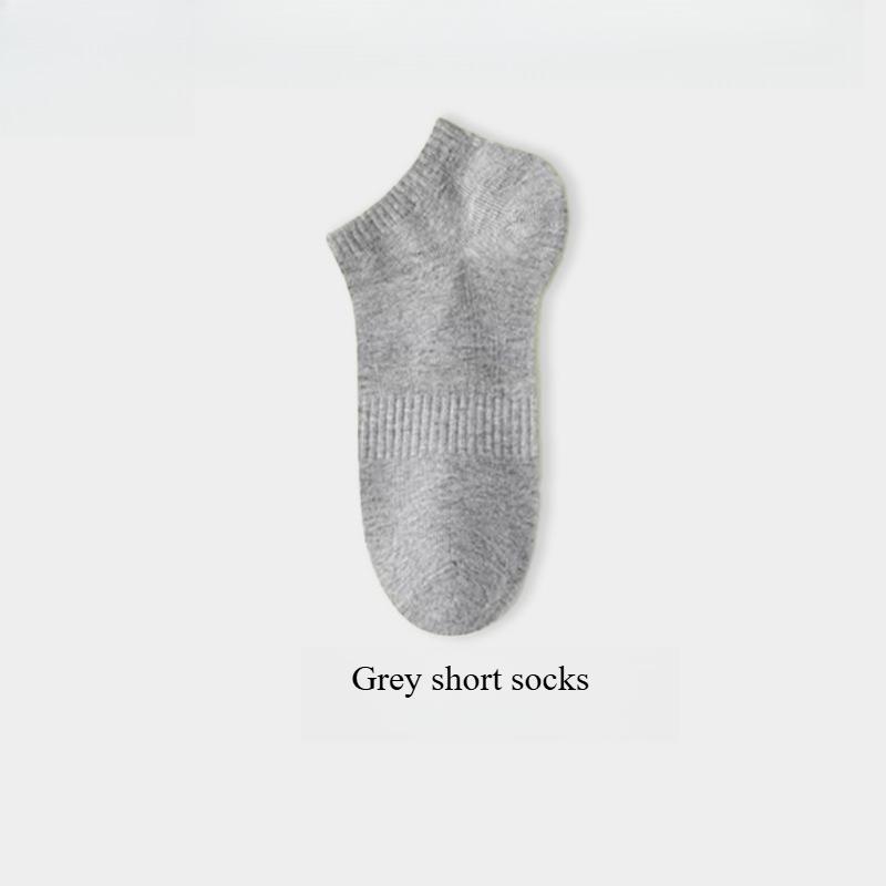 5 Pairs of 100% Cotton Socks for Men and Women, Thin Mid-calf Socks for Summer, Sweat-absorbent and Odor-resistant Pure Cotton Men's Socks