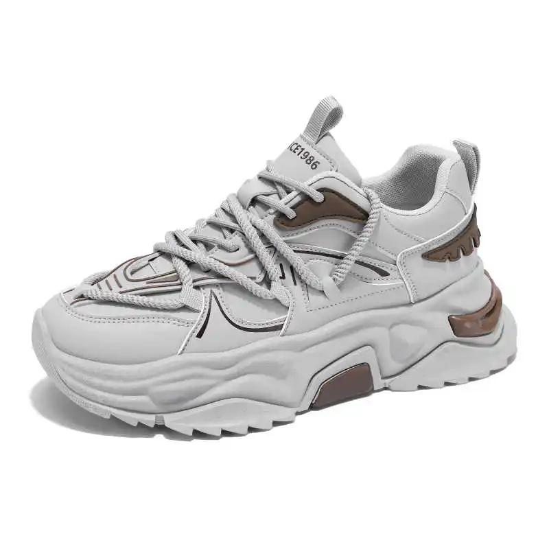 Fashion Non-slip Flat-heeled Mans Orange Sneakers Walking Summer Shoes For The Elderly Beige Boots Sport Comfortable Cute All Brand