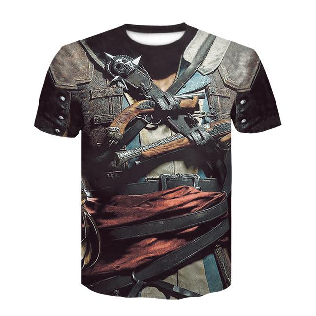 Funny   denim T shirt Men Skeleton tshirt Punk Rock Tshirt leather jacket T-shirts 3d Print T-shirt Vintage Men Clothing
