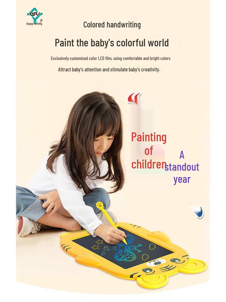 Cartoon LCD Writing and Drawing Board for Kids - Smart Learning and Doodling Tool
