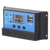 Solar Charge Controller LCD Dual USB PWM Cell Panel Regulator with Load Automatic Identification