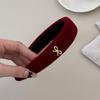 Velvet Hair Hoop Non Slip Velvet Hairband Elegant Bow Headband  Fall Winter