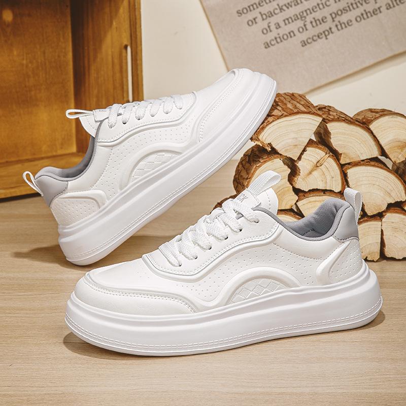 

Spring and Autumn New Men s Light Casual Leather Shoes Men s Sports Versatile Board Shoes Men s Small White Shoes 2025 39