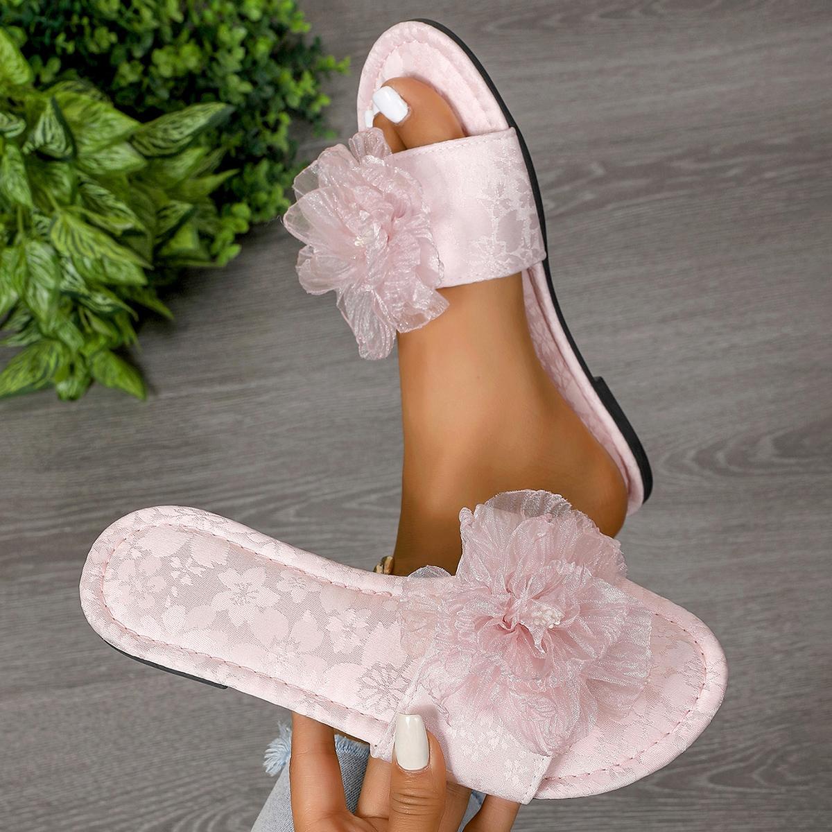 

Fashion High Heeled Sandals For Women Fashion Beach Women s Non Slip Flip Flops Round Toe Beach Holiday Shoes Cloud Cushion Slides 35 рожевий