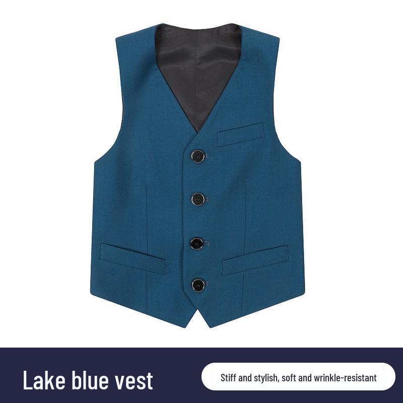 

Boys Academy Style Solid Color Vest for Formal Events and Page Boys 100 cm