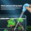 Manual Aquarium Gravel Cleaning Straw Fish Tank Water Changer Aquarium Clean Pipette Dropper Waste Remover with Extension Tube