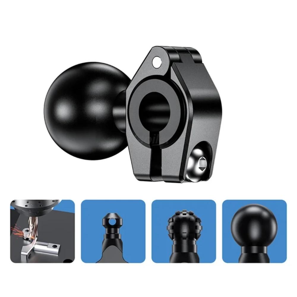 1 Inch Ball Head Mount Adapter Motorcycle Bicycle Clip Clamp Rearview Mirror 25mm/17mm Ball Bracket Holder Mounts Accessories